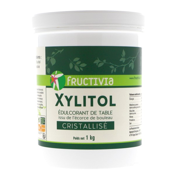 Xylitol, sucre naturel cristallise - Pot de 1 kg