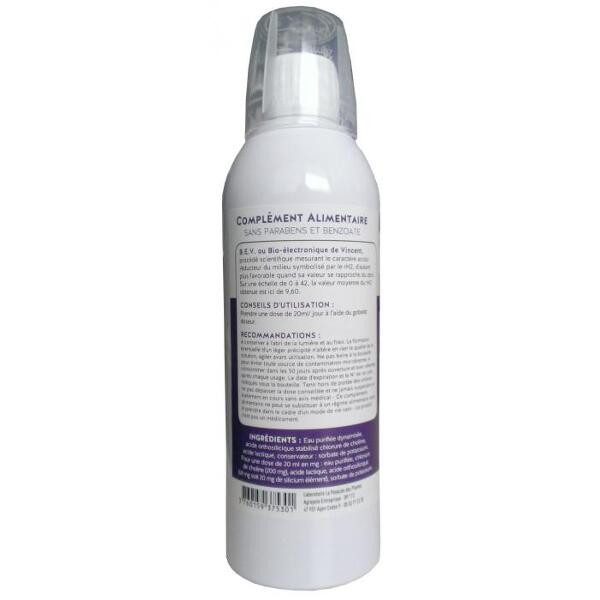 Silicium organique sans parabens et benzoate 500ml