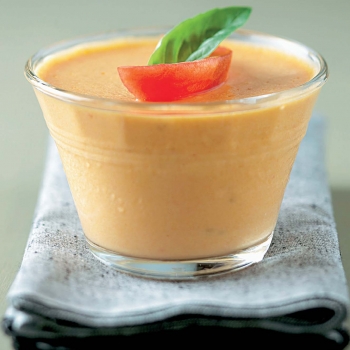 Mousse de tomates au basilic