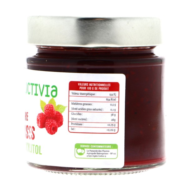 Confiture Framboise au xylitol - 200 g