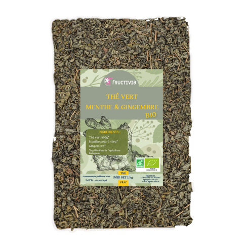 Thé vert Menthe Saveur Gingembre
