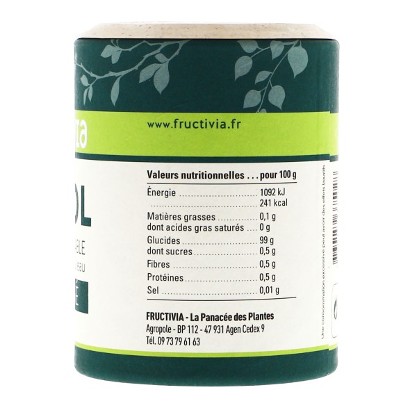 Xylitol, sucre naturel cristallisé - Pot de 200g