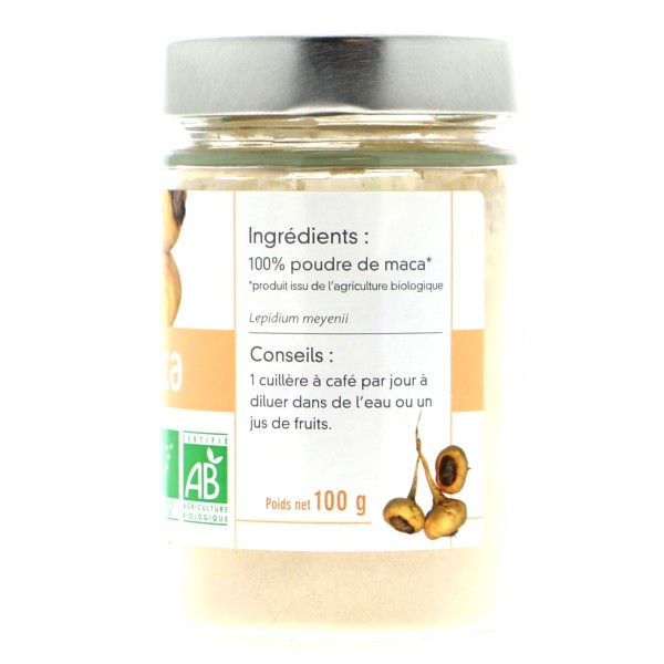 Maca Bio - Lepidium meyenii - Poudre 100 g