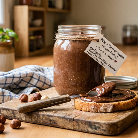 Pâte à tartiner maison choco-pralin