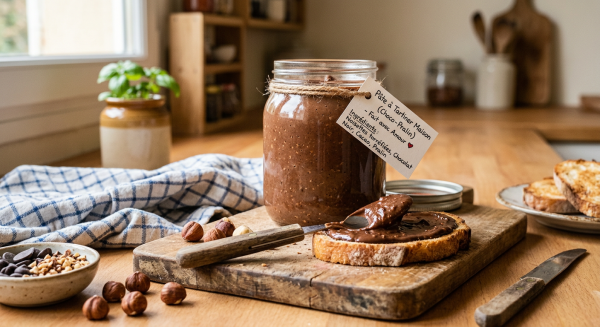 Pâte à tartiner maison choco-pralin