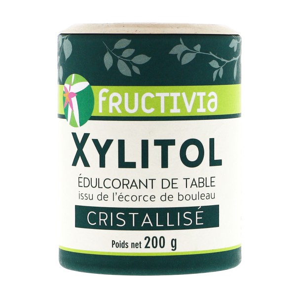 Xylitol, sucre naturel cristallisé - Pot de 200g