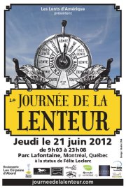JOURNEE INTERNATIONALE DE LA LENTEUR QUEBEC