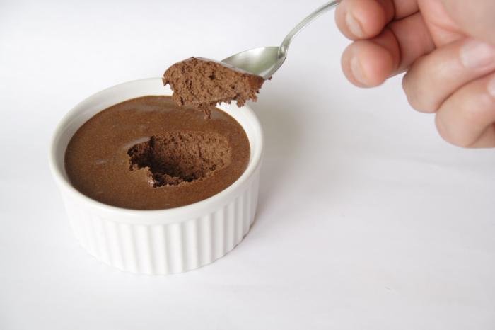 Mousse au chocolat noir au xylitol et a la maca