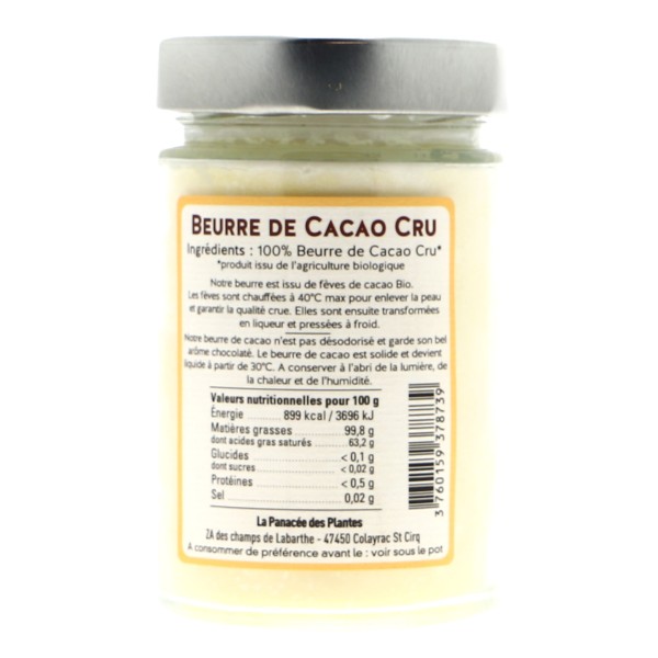 Beurre de cacao Bio - 270 ml