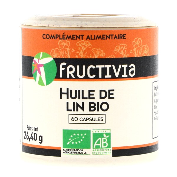Huile de lin bio - 60 capsules