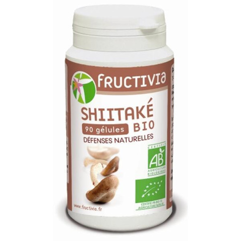 Shiitaké bio - Lentinula edodes - Pilulier de 90 gélules