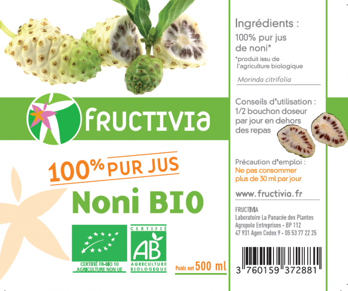 100% pur jus de noni bio