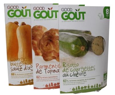 Lot de 3 petits plats bio pour bébé GOOD GOUT