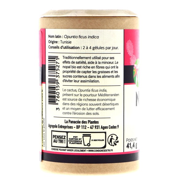 Nopal Bio Coupe Faim - Pilulier 120 Gelules