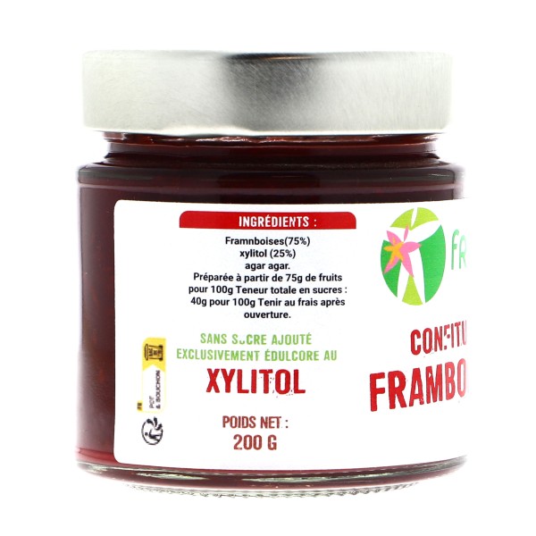 Confiture Framboise au xylitol - 200 g