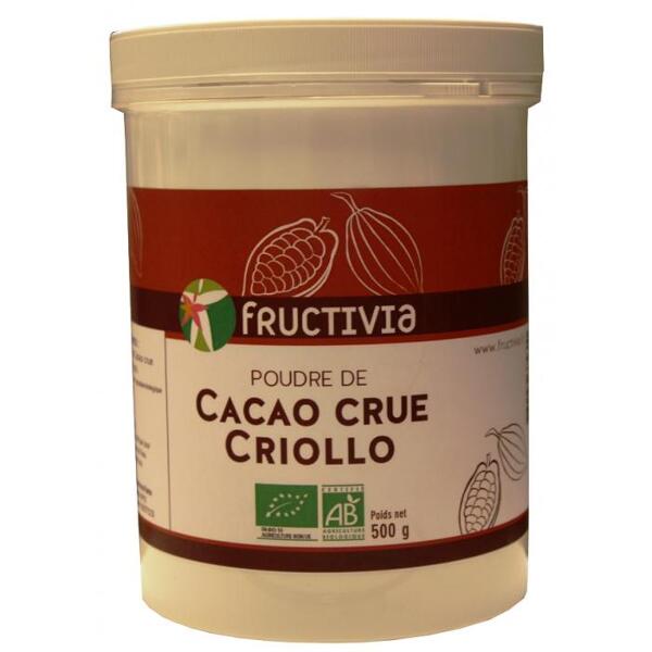 poudre de cacao crue bio